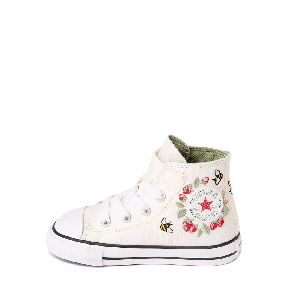 Best Converse Chuck Taylor All Star 1V Hi Berries And Bees Sneaker - Baby / Toddler - Natural