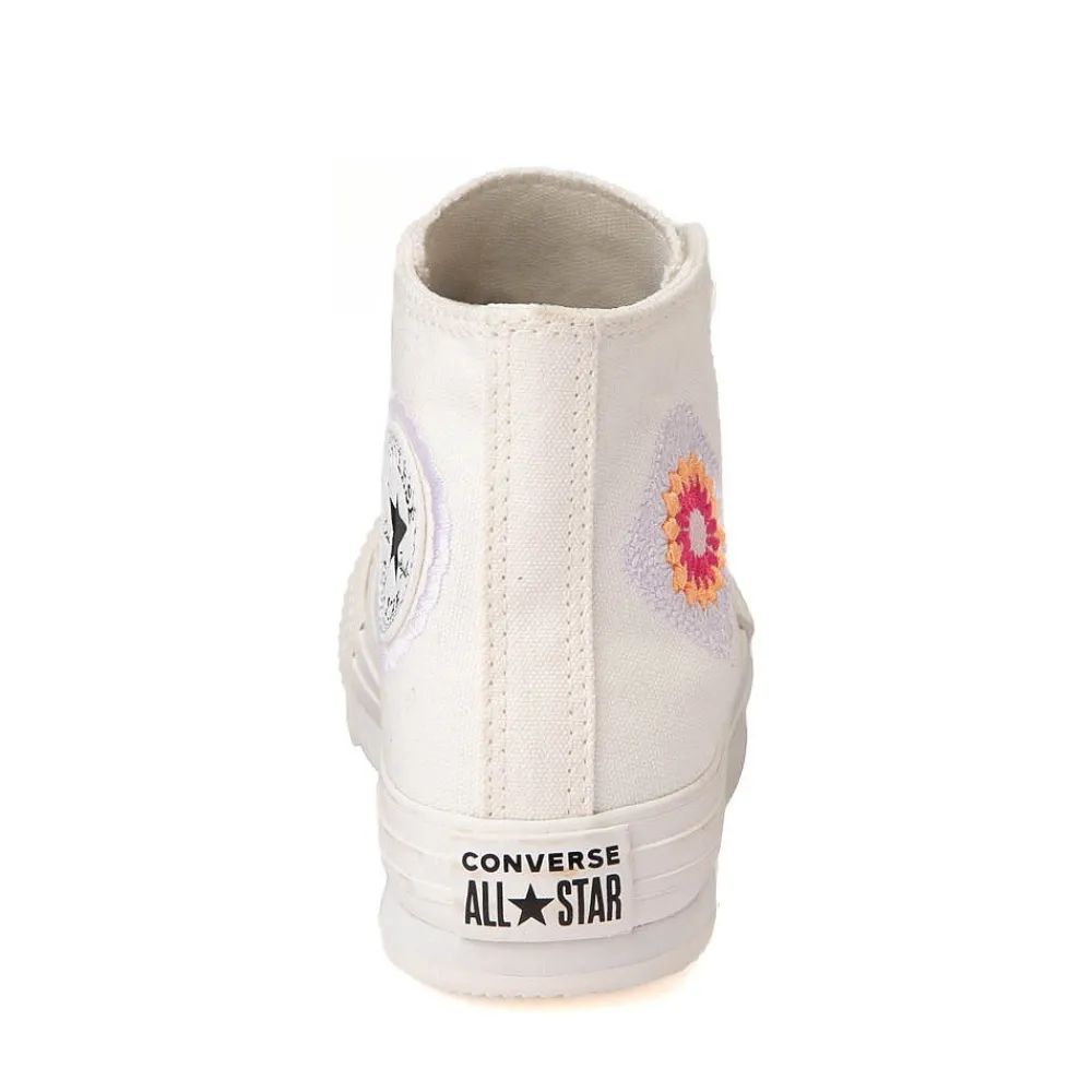 Sale Converse Chuck Taylor All Star Hi Lift Festival Florals Sneaker - Little Kid - Vintage White