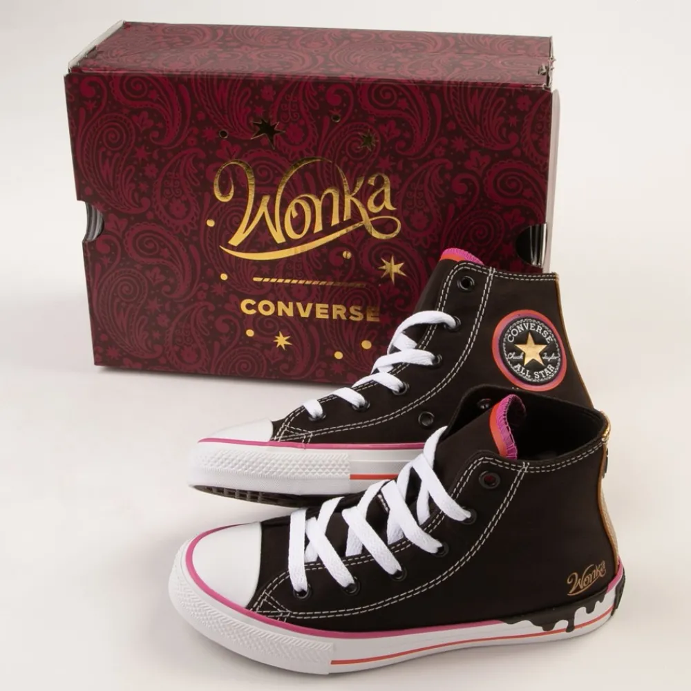 Clearance Converse X Wonka Chuck Taylor All Star Hi Sneaker - Little Kid - Brown