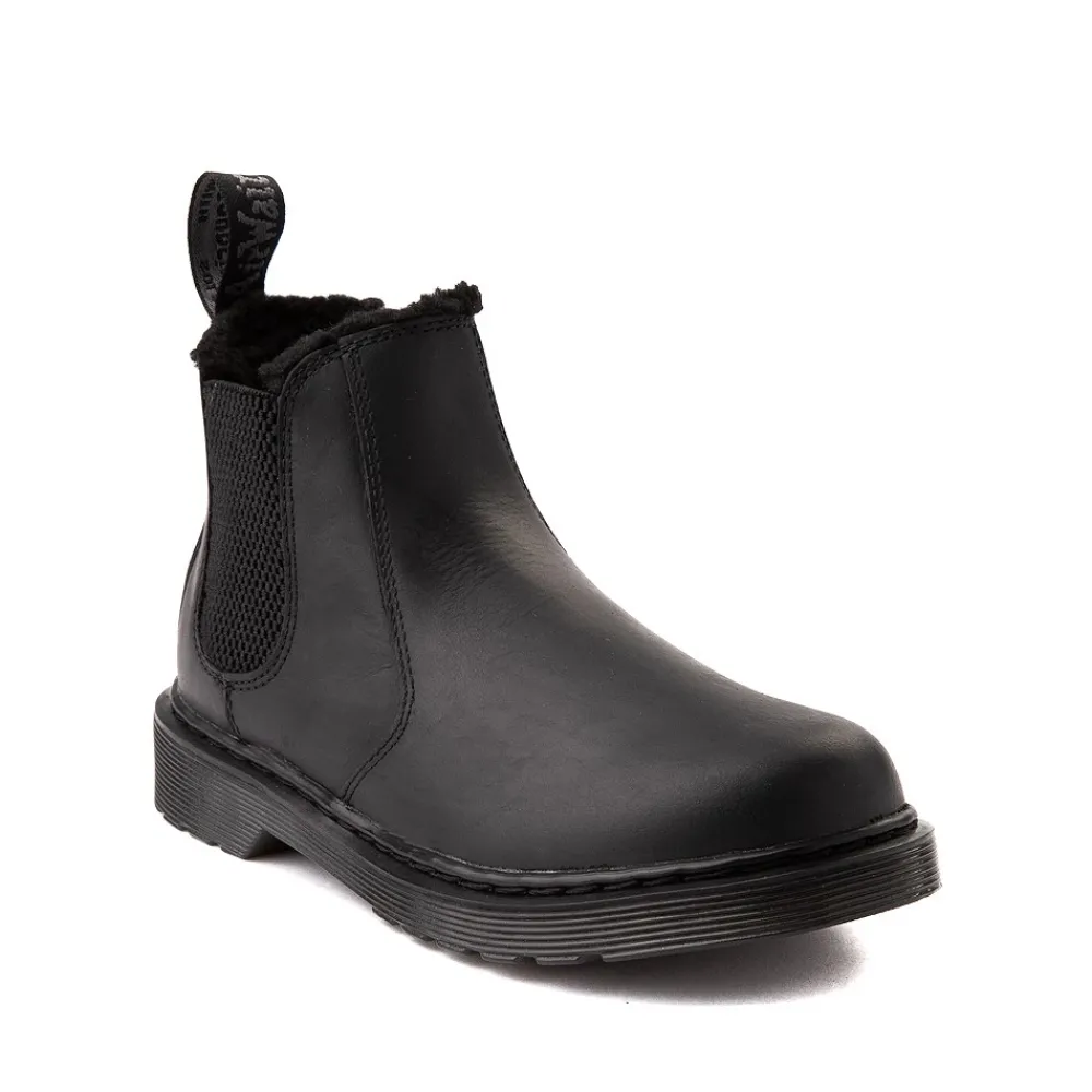 Online Dr. Martens 2976 Faux Fur-Lined Chelsea Boot - Big Kid - Black