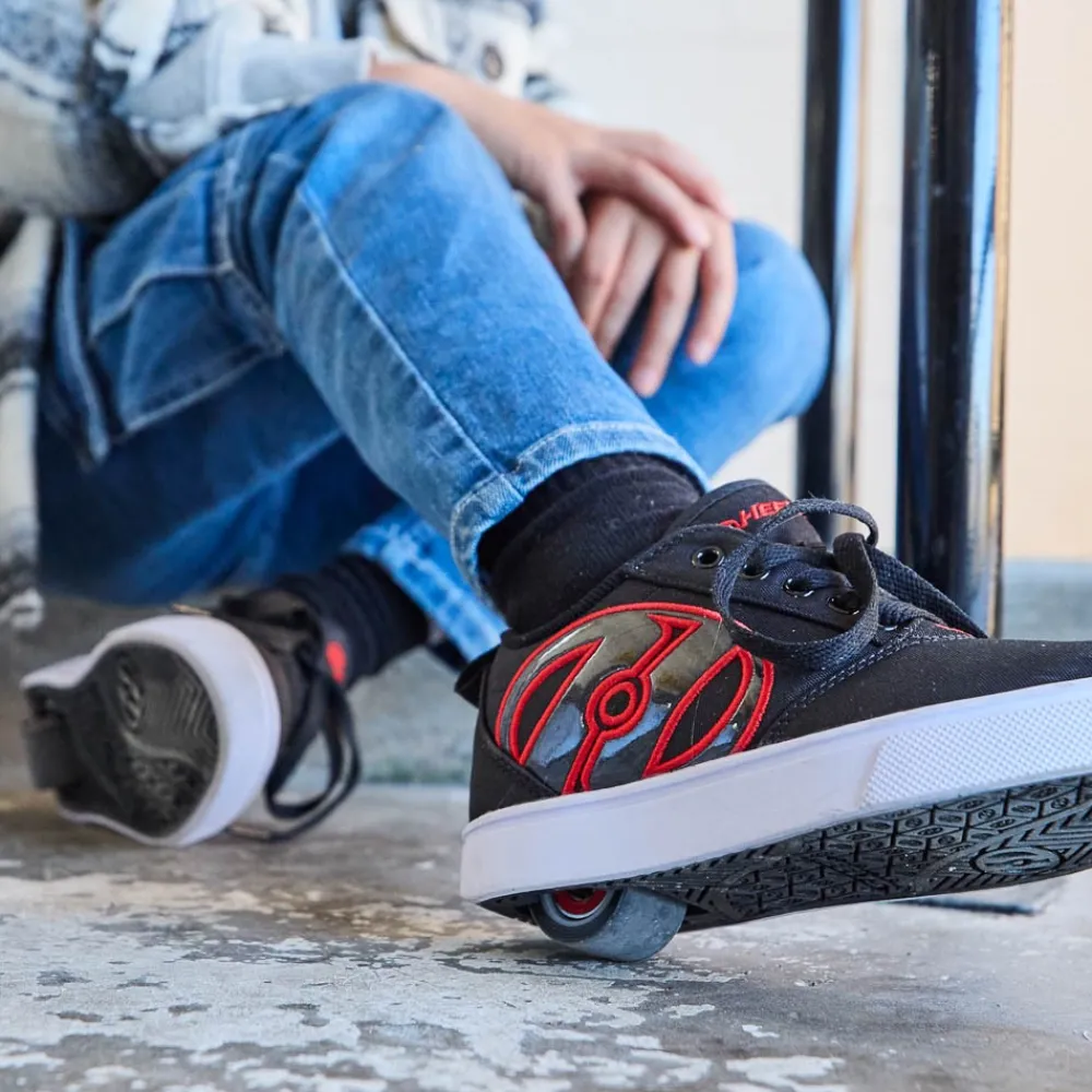 Best Sale Heelys Pro 20 Lg Skate Shoe - Little Kid / Big Kid - Black / Carbon / Red
