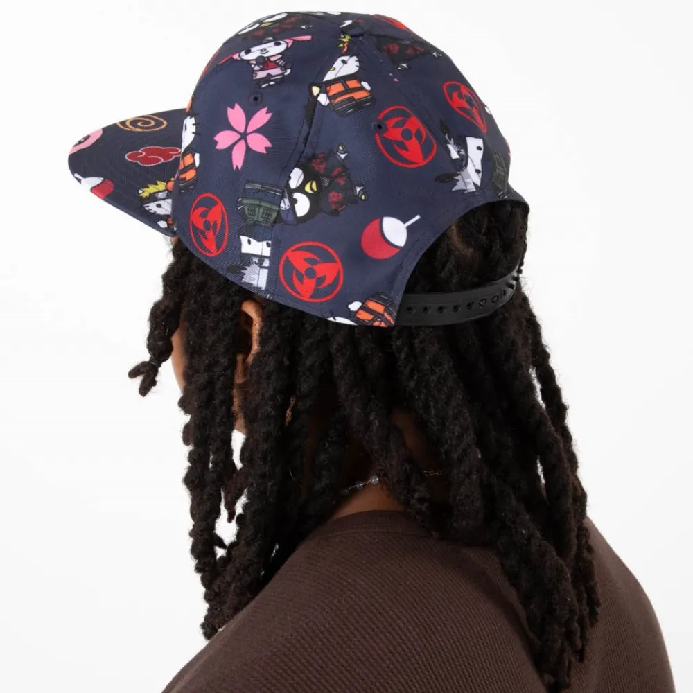 New Hello Kitty ® X Naruto Snapback Hat - Black
