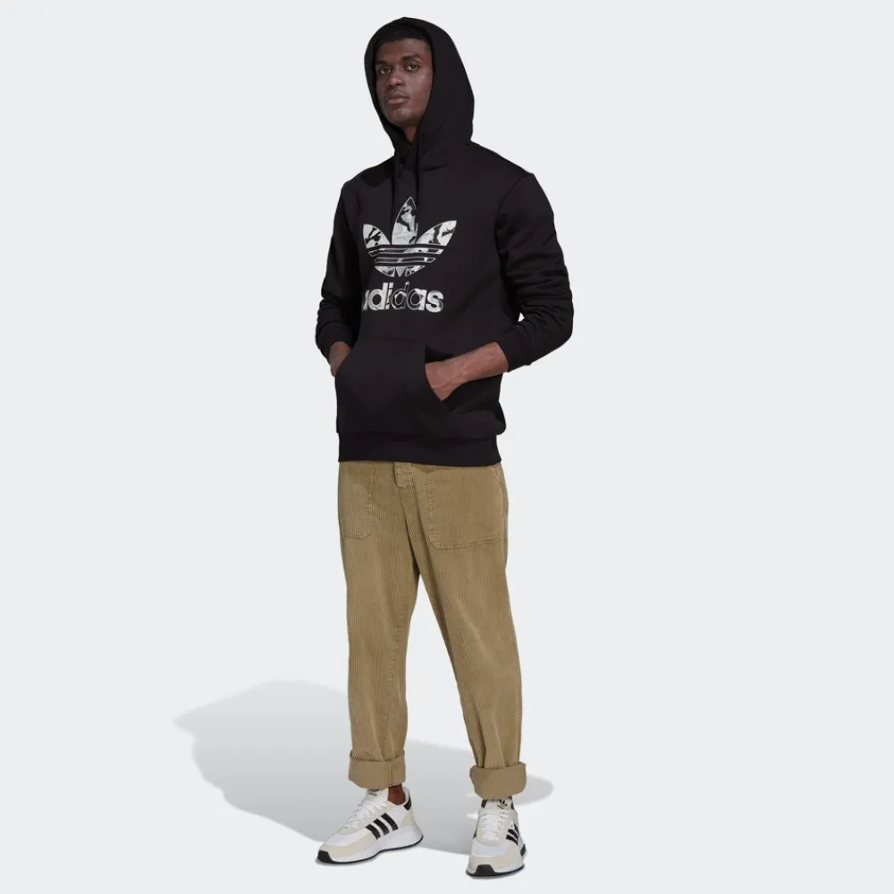 Fashion adidas Mens Camo Series Infill Hoodie - Black