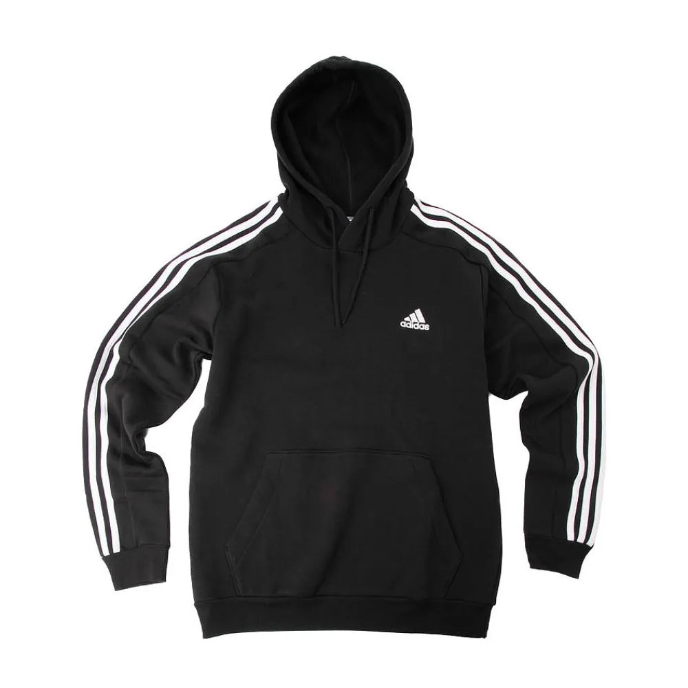 Sale adidas Mens Essentials Fleece 3-Stripes Hoodie - Black