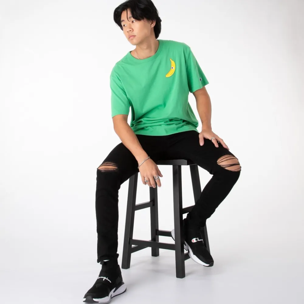 Online Champion Mens Banana Tee - Green