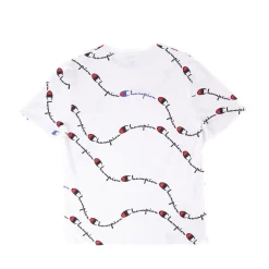 Clearance Champion Mens Heritage Script Wave Tee - White