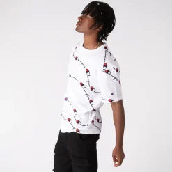 Clearance Champion Mens Heritage Script Wave Tee - White