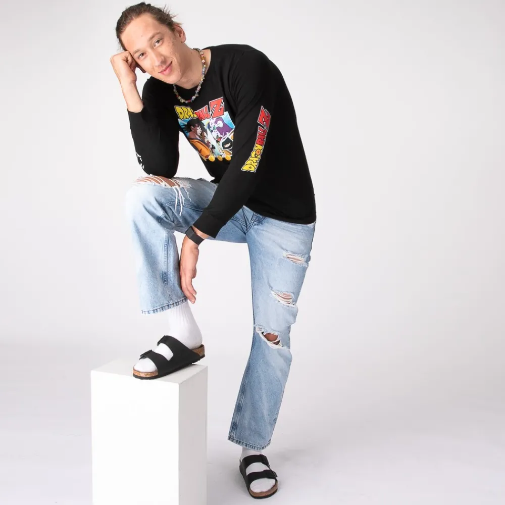 Outlet Dragon Ball Z Mens Long Sleeve Tee - Black