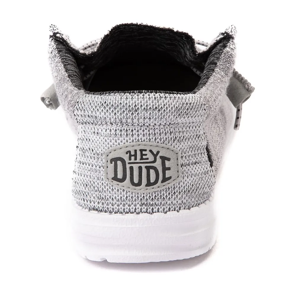 New HEYDUDE Mens Wally Stretch Casual Shoe - Granite
