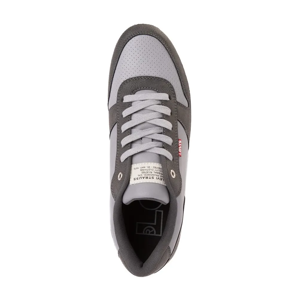 New Levi's Mens Drive Lo Casual Shoe - Grey / Charcoal