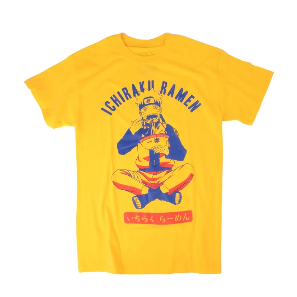 Discount Naruto Mens Ramen Tee - Goldenrod