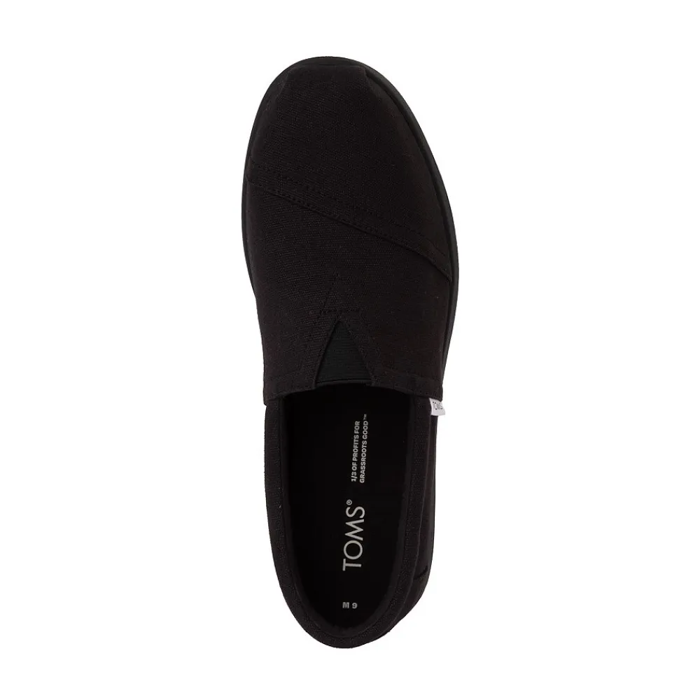 Cheap TOMS Mens Alp Fwd Slip On Casual Shoe - Black Monochrome