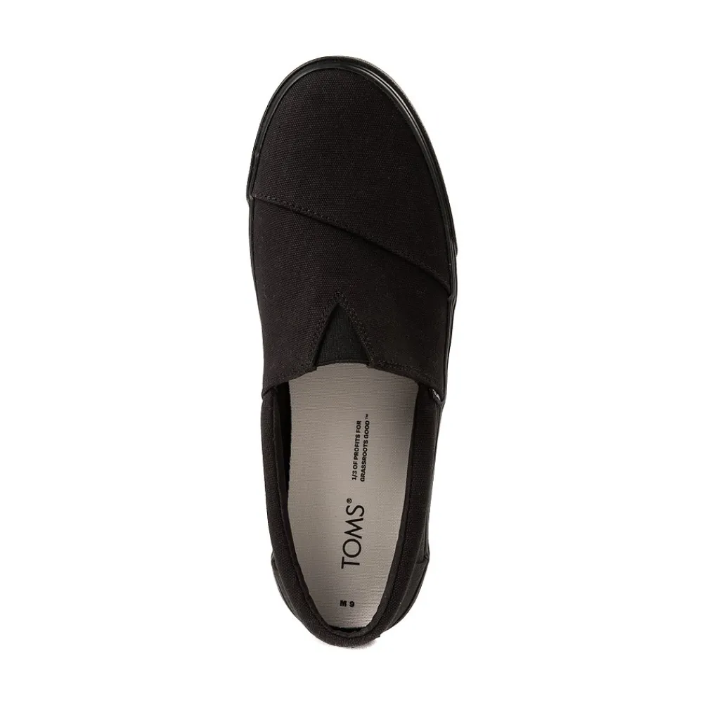 Discount TOMS Mens Fenix Slip On Casual Shoe - Black