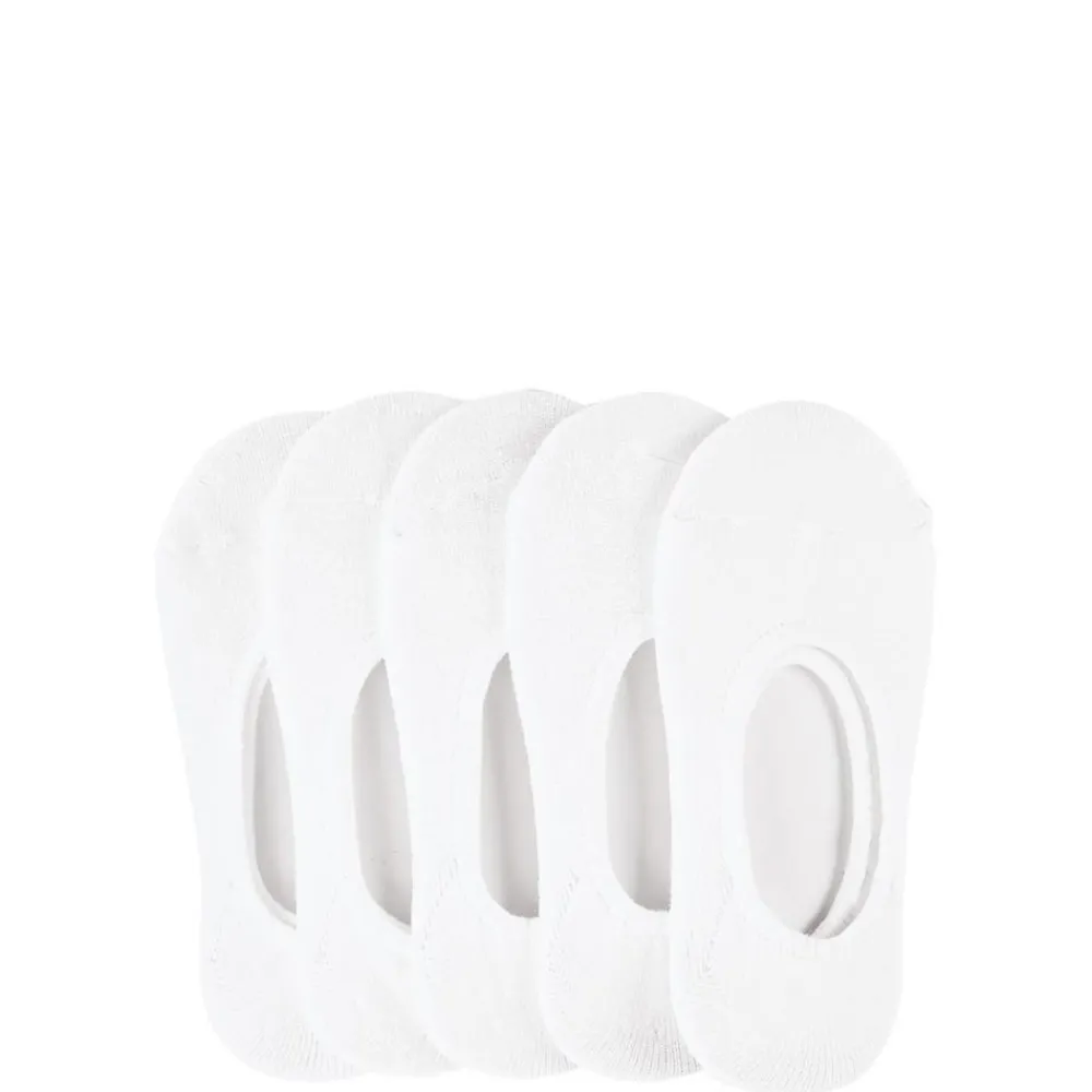 Hot Journeys Kidz No Show Socks 5 Pack - Little Kid - White