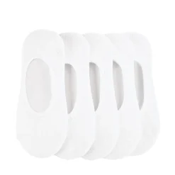 Hot Journeys Kidz No Show Socks 5 Pack - Little Kid - White