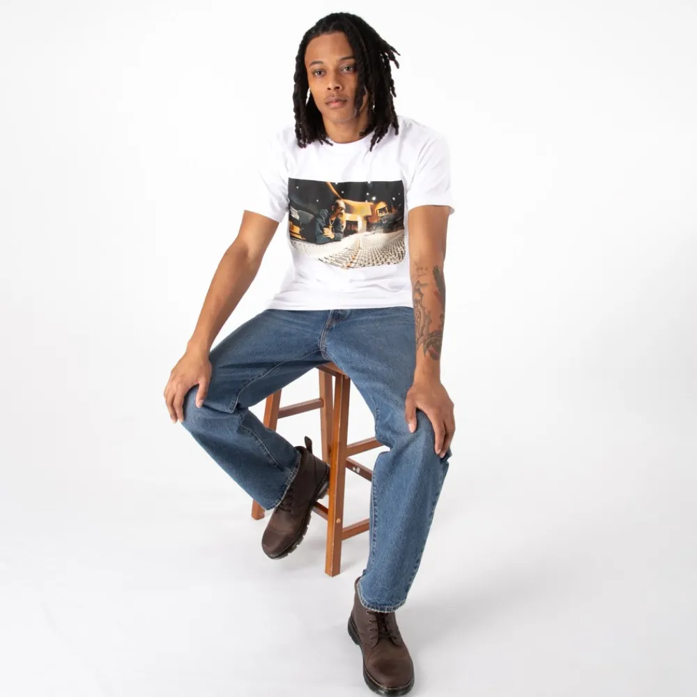Clearance Death Row Records Snoop Dogg Studio Tee - White