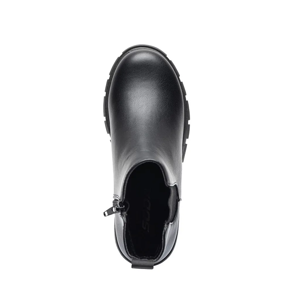 Best Sarah-Jayne Soda Pioneer Lugged Chelsea Boot - Little Kid / Big Kid - Black