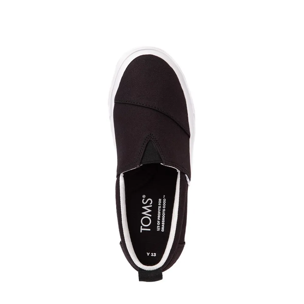 Sale TOMS Fenix Slip On Casual Shoe - Little Kid / Big Kid - Black