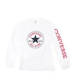 Store Converse Women Chuck Patch Long Sleeve Tee - White