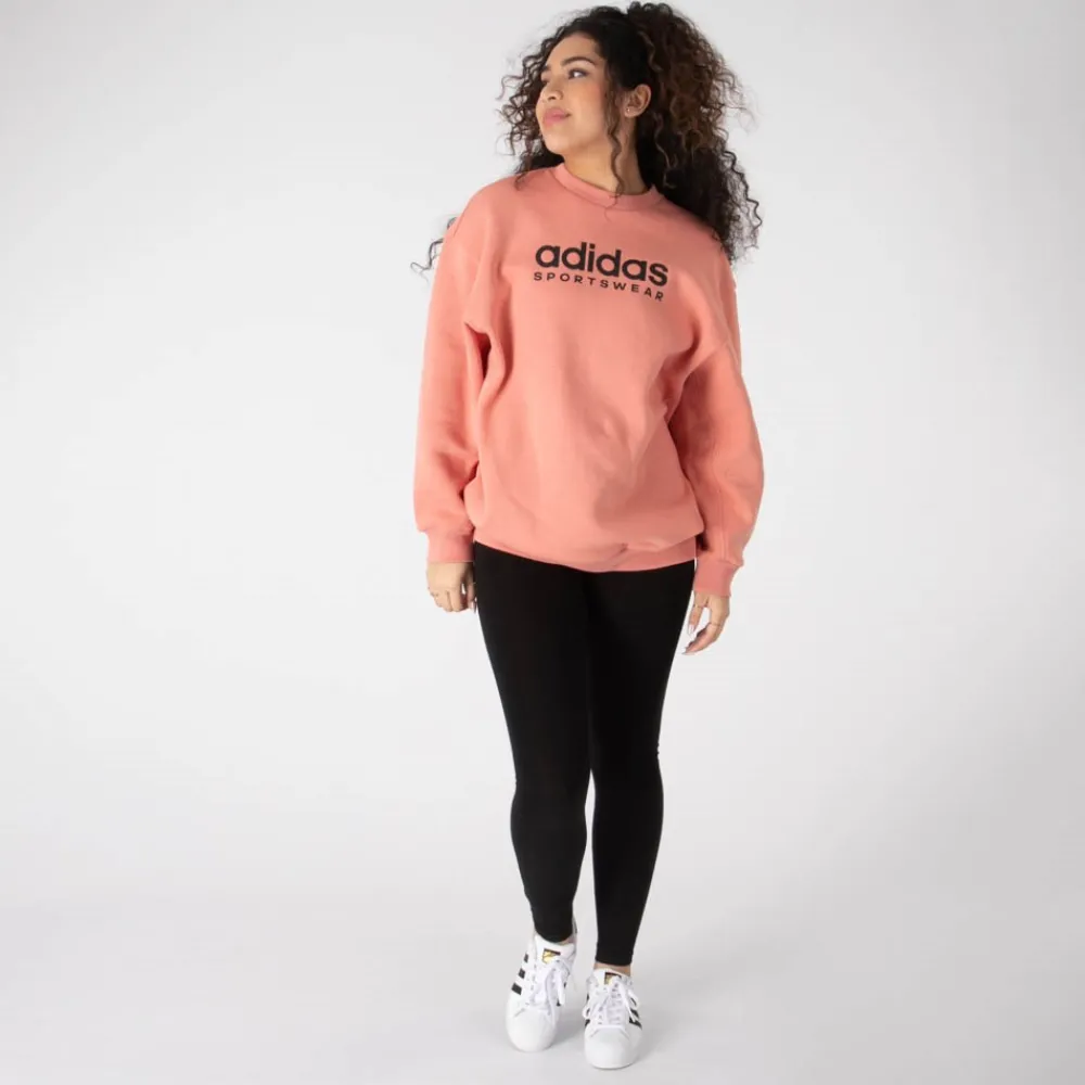 Clearance adidas Womens All Szn Fleece Boyfriend Sweatshirt - Wonder Clay
