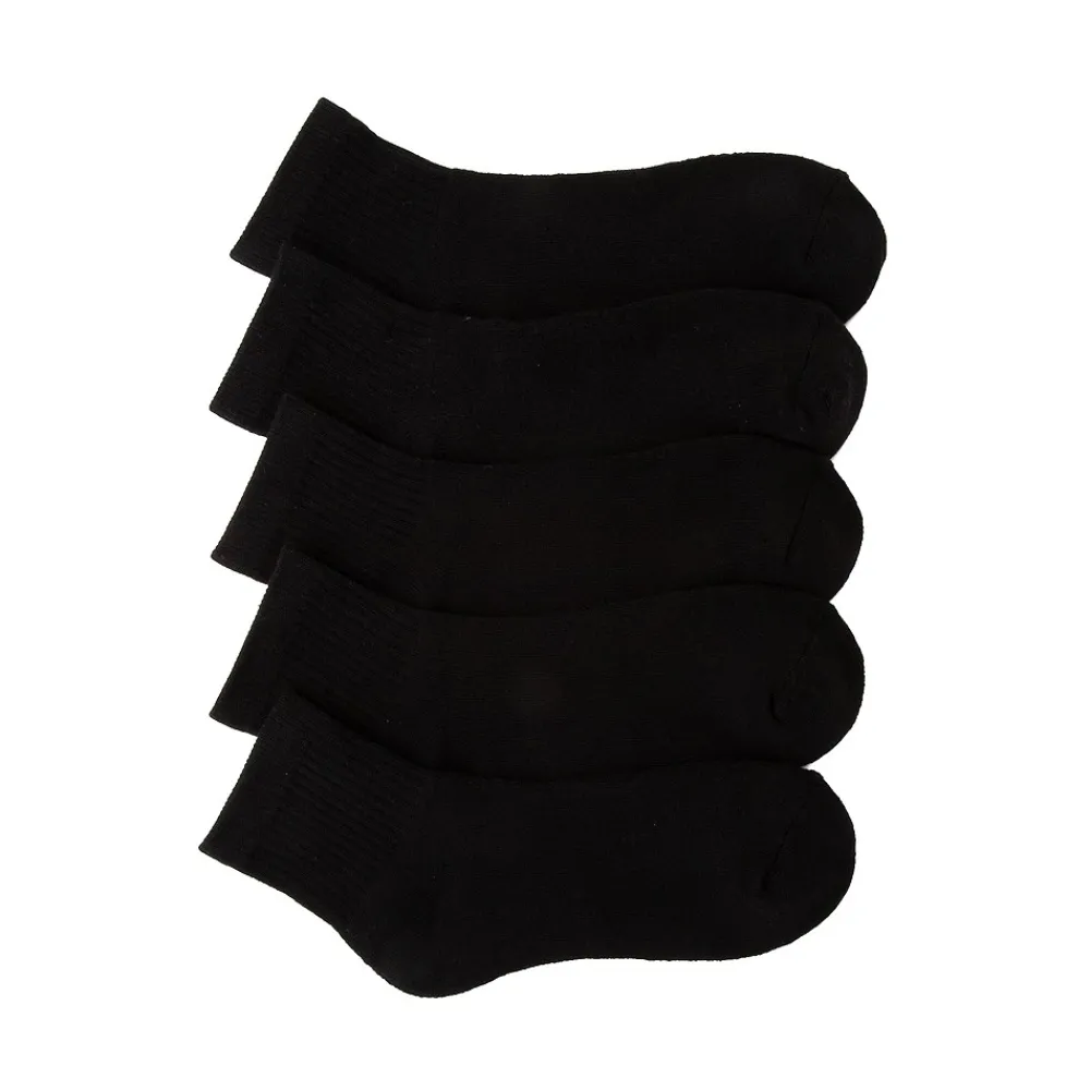 Cheap Journeys Womens Black Quarter Sock 5 Pack - Black