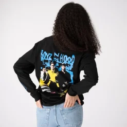 Best Boyz N The Hood Womens Long Sleeve Tee - Black