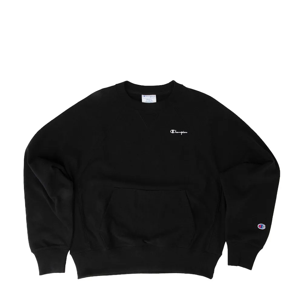 Outlet Champion Womens Reverse Weave Crew Sweatshirt - Black