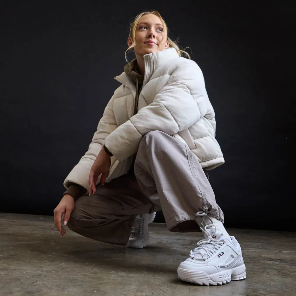 Shop Fila Womens Disruptor 2 Premium Athletic Shoe - White