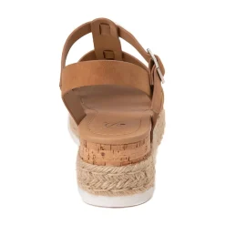 Outlet Heart in D Womens Trader-S Wedge Sandal - Cognac