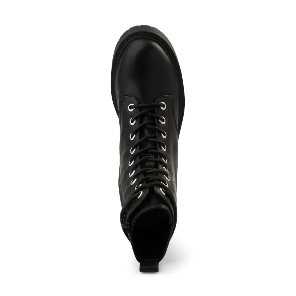 Clearance MIA Womens Madolyn Combat Boot - Black