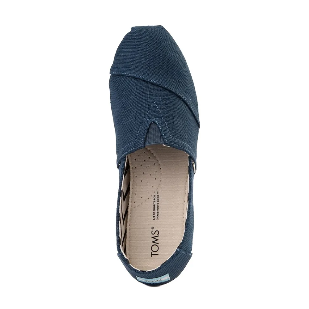 Cheap TOMS Womens Classic Slip On Casual Shoe - Majolica Blue