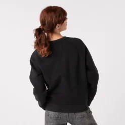Discount UGG Womens ® Madeline Fuzzy Logo Sweatshirt - Black